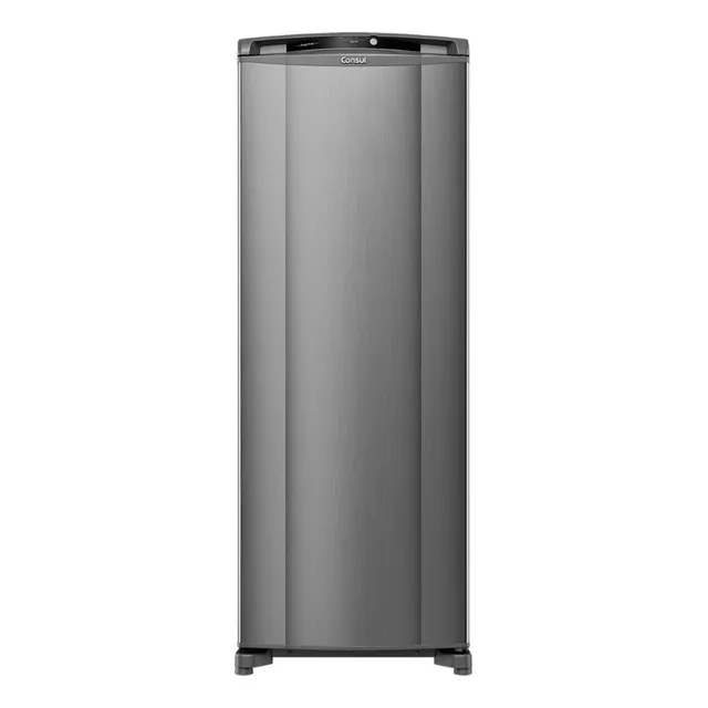 Geladeira Consul Frost Free 342L cor Inox com Gavetão Hortifruti Congelador Espaçoso CRB39A 220V