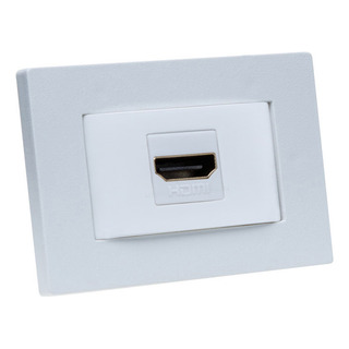 Espelho De Tomada Simples Reto Com 1 Hdmi Espelho De Tomada Simples Reto Com 1 Hdmi