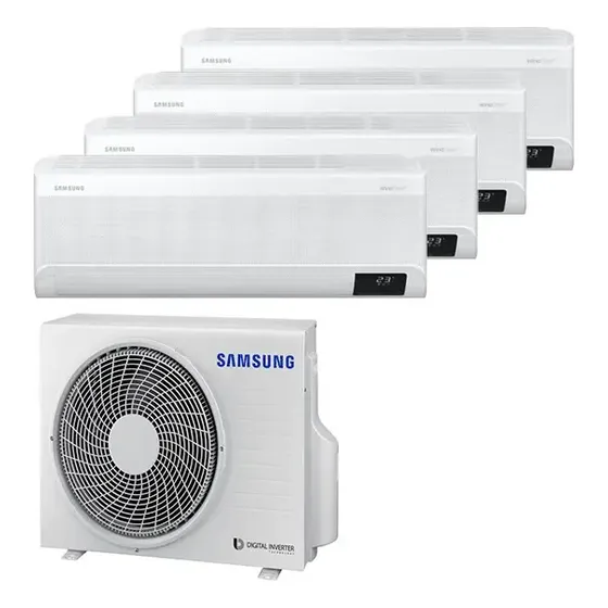 Multisplit Inverter Samsung 4a1 3x2300fg + 1x5500fg Ue 10kw Color Blanco