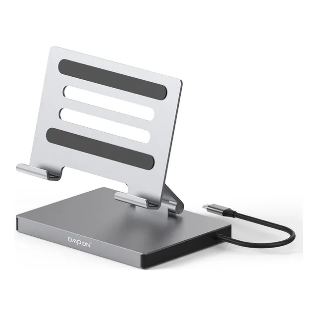 Dapon Soporte Ajustable Aluminio Tablet Y Portátil 8 En 1