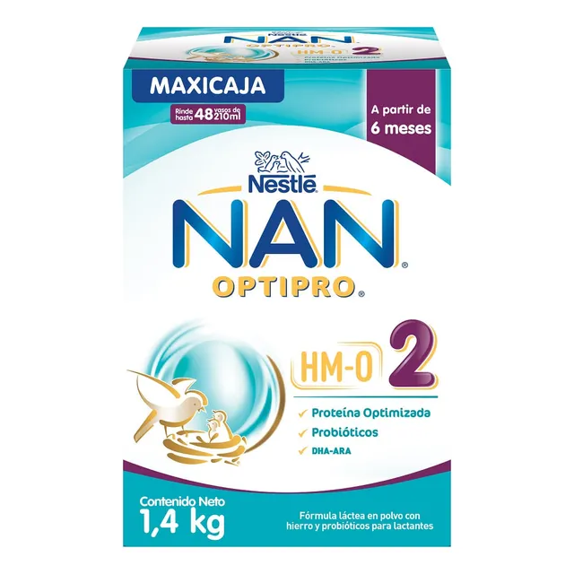Formula Infantil Nan Optipro Hm-o 6m Etapa 2 X 1400g