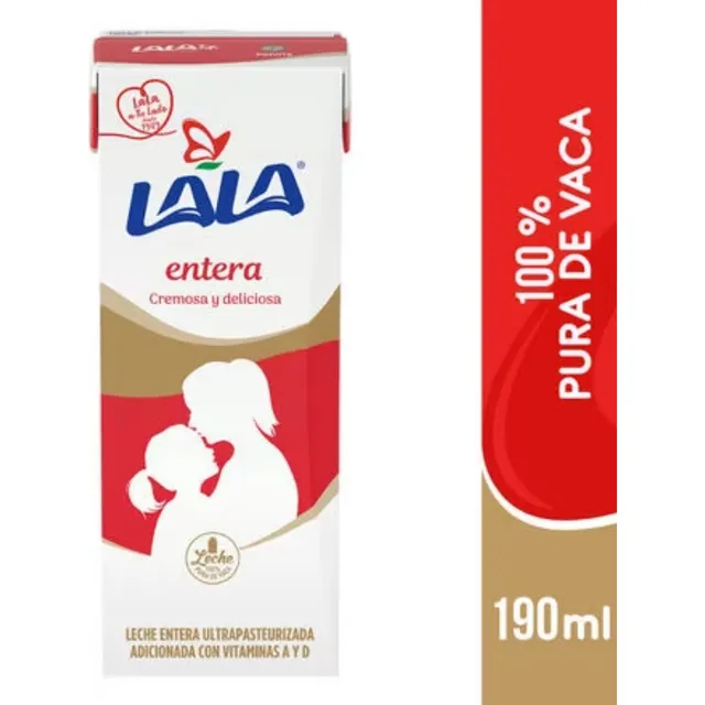 Leche Lala Entera 190 Ml 12 Piezas