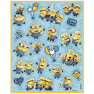 Minions Multicolores 2 Hojas De Pegatinas (4 Unidades) - Lla Minions Multicolores 2 Hojas De Pegatinas (4 Unidades) - Lla