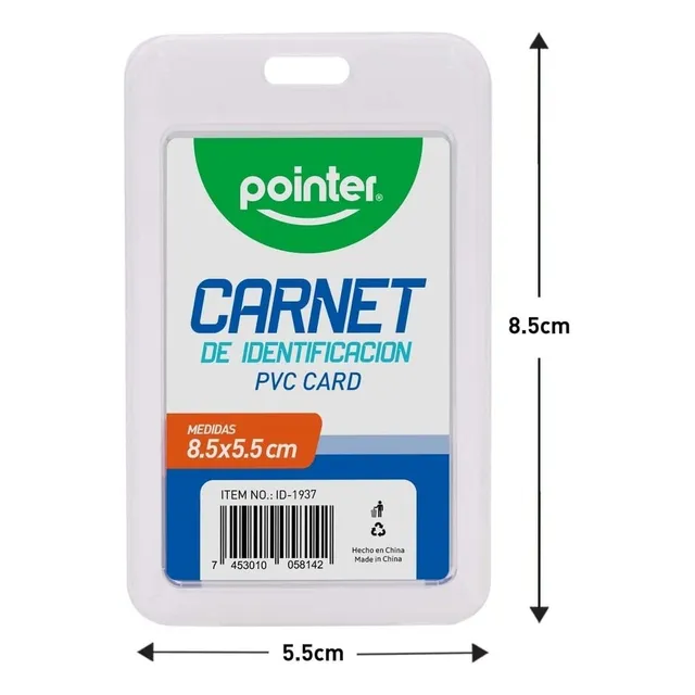 Porta Carnet Tipo Estuche 50 Unidades Plastico Pvc Al Mayor 