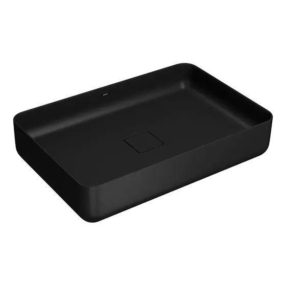 Bacha Deca Apoyo Rectangular 60 Cm L.13060.94 Negro Mate