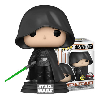 Boneco Funko Pop Star Wars Mandalorian Luke Skywalker #501 Boneco Funko Pop Star Wars Mandalorian Luke Skywalker #501