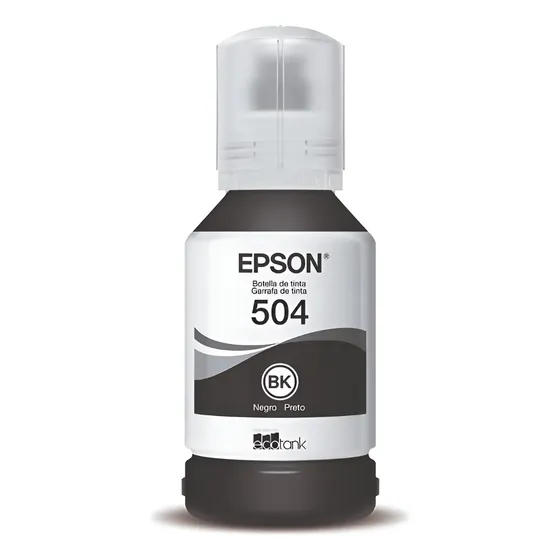 Botella De Tinta Epson Negra T504