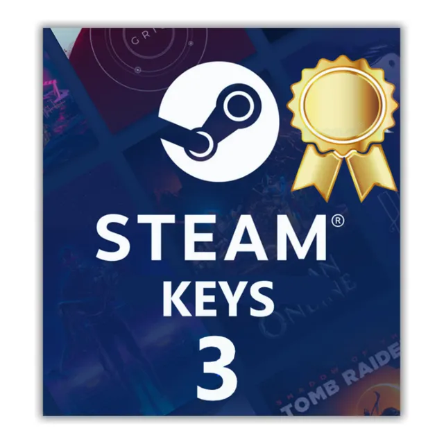 3 Chaves Aleatória Steam Ouro - 3 Steam Random Key