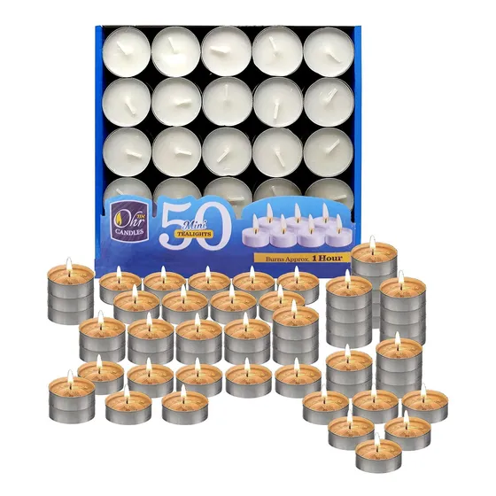 Ohr Mini Vela Te  50 Candelita Blanca Sin Perfume 1 Hra