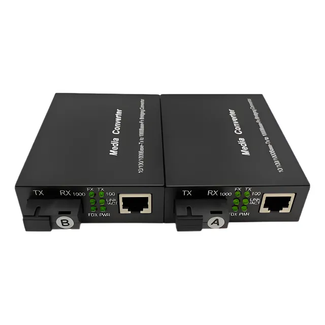 Convertidores Fibra Óptica Medios 10/100/1000 Rj45 Par