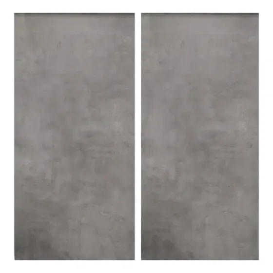 Piso Porcelanato Gris Simil Cemento 80x160 Pared Satinado