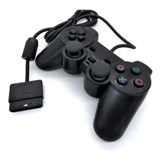 Controle Shinka Sh-ctl Compativel Ps2 Com Fio E Vibração Controle Shinka Sh-ctl Compativel Ps2 Com Fio E Vibração