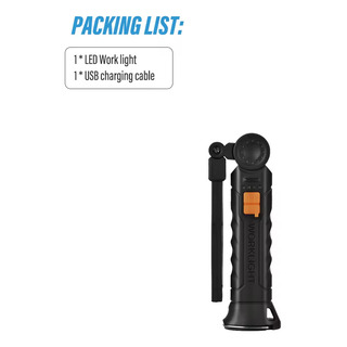 Linterna Led Recargable Para Acampar, Luz De Trabajo Con Linterna Led Recargable Para Acampar, Luz De Trabajo Con