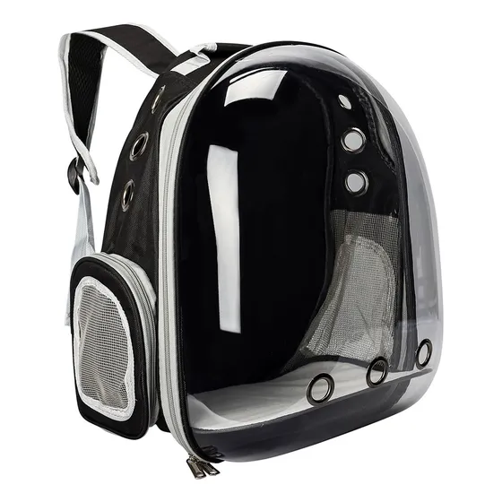 Mochila Transportadora Mascotas Gadnic Gato Perro Capsula Acrílico Burbuja