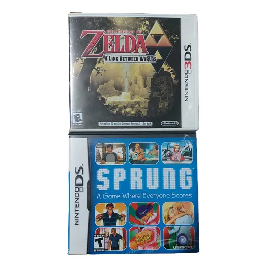 Combo Juego Zelda A Link Between Worlds 3ds Y Sprung Ds