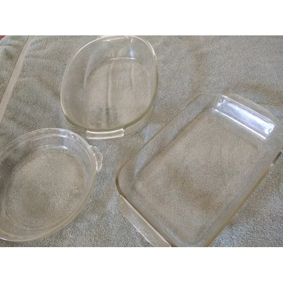 Juego De 3 Bandejas Refractarias Pyrex