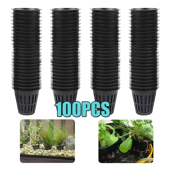 100 Copos Hidropônicos De Lábios Largos Para Cultivar Orquíd