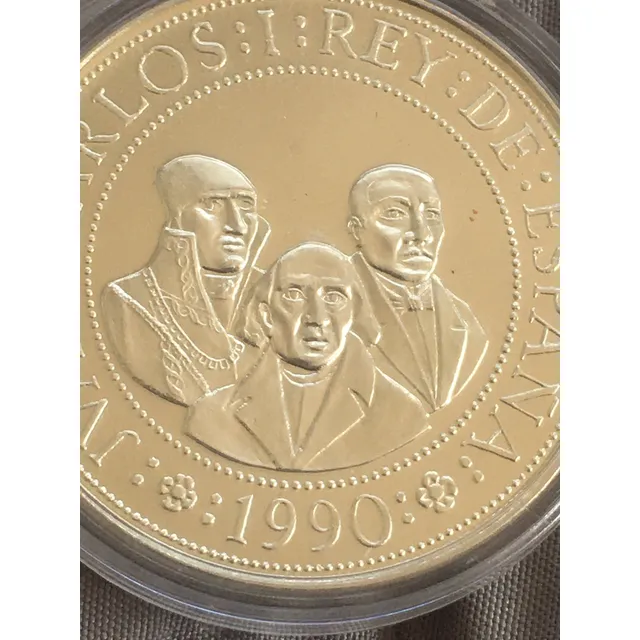 Medalla  Quinto  Centenario  Encuentro  Dos Mundos  Plata