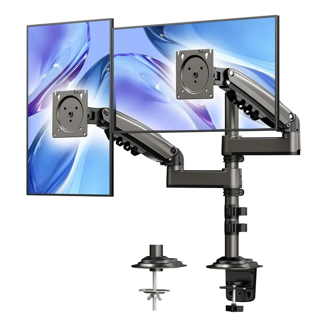 Soporte Ergonómico Para 2 Monitores, 33-81 Cm, Ajustable