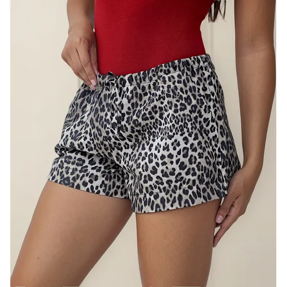 Short Animal Print Byh Jeans