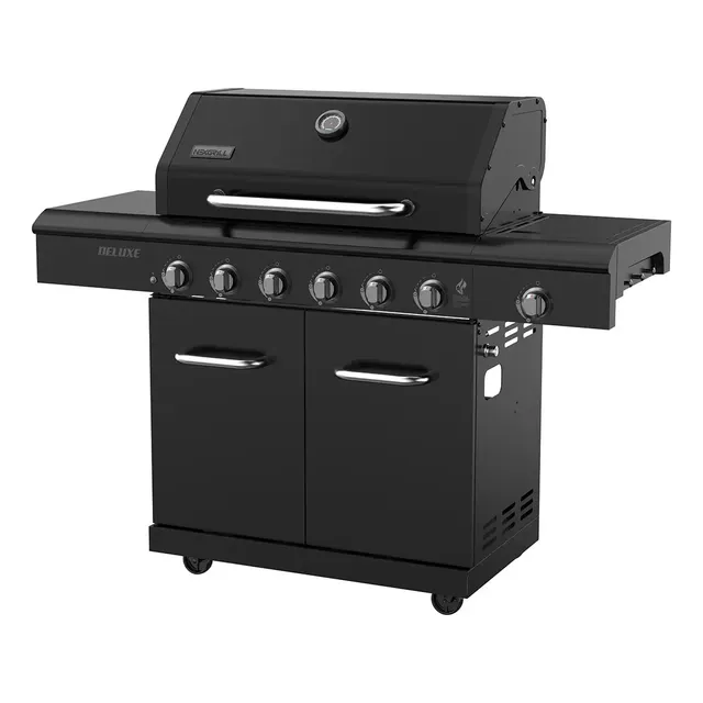 Asador Gas Hibrido Nexgrill, 5 Quemadores Parrilla Hierro