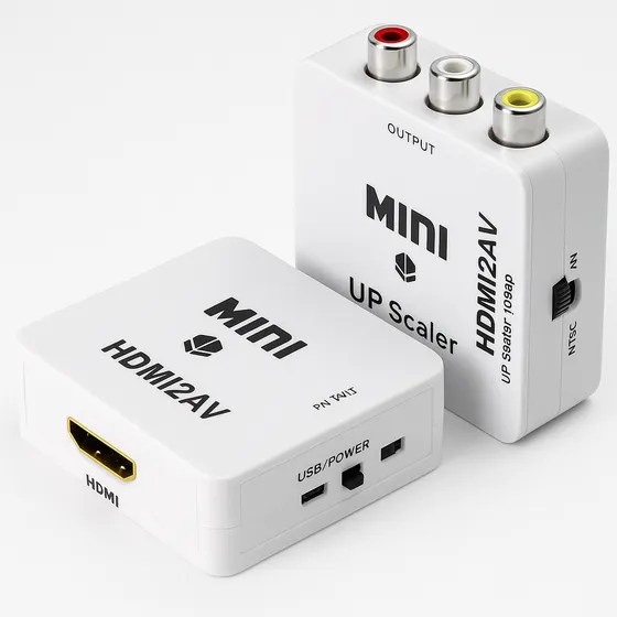 Adaptador Converte Entrada Hdmi Em Saida Av Rca Tv De Tubo