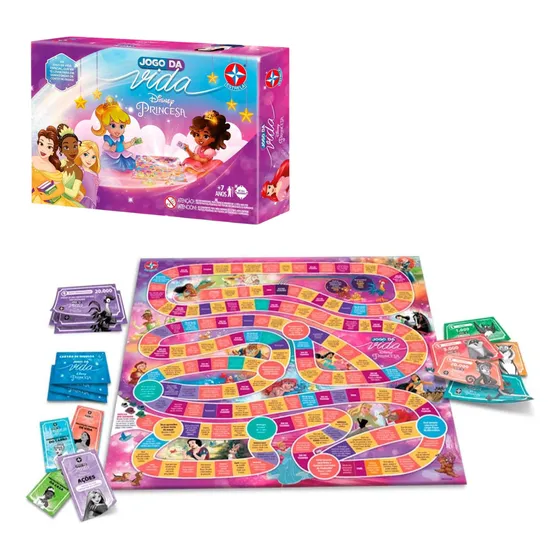 Jogo Da Vida Princesas Disney - Estrela