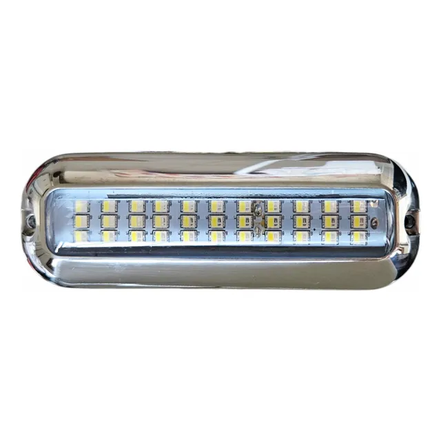 Luz Bajo Agua Inoxidable Blanco Y Azul 12v/24v Barco Lancha