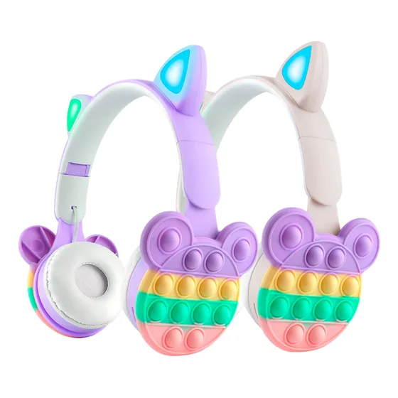 Auriculares Inalámbricos Pop It Orejas Gato