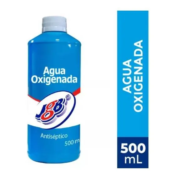 Agua Oxigenada Jgb 500ml 3%, Antiséptico Desinfectante Fragancia Neutra