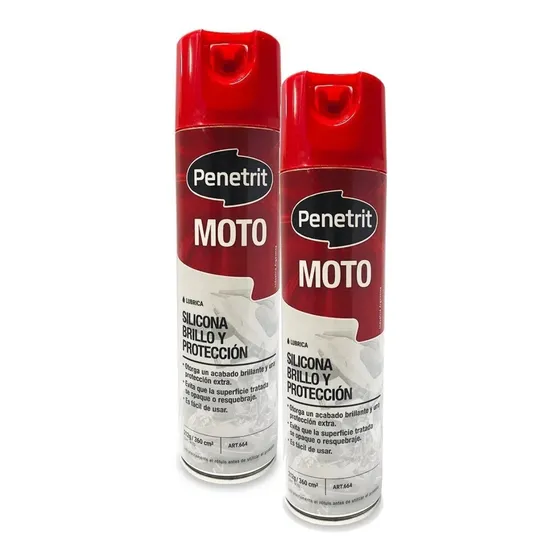 Silicona Moto Brillo Proteccion Penetrit Pack X 2 Unidades