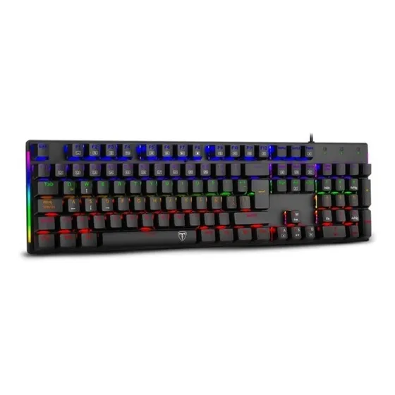 Teclado Mecánico Gamer T-dagger  Naxos T-tgk310 Rgb Red Sw