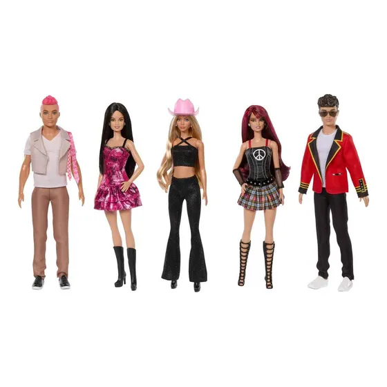 Barbie Rbd Pack 5 Personajes Edición De Colección Hxj69