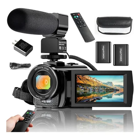 Câmera De Vídeo 4k Filmadora Vlogging Hd 48mp Para O Youtube