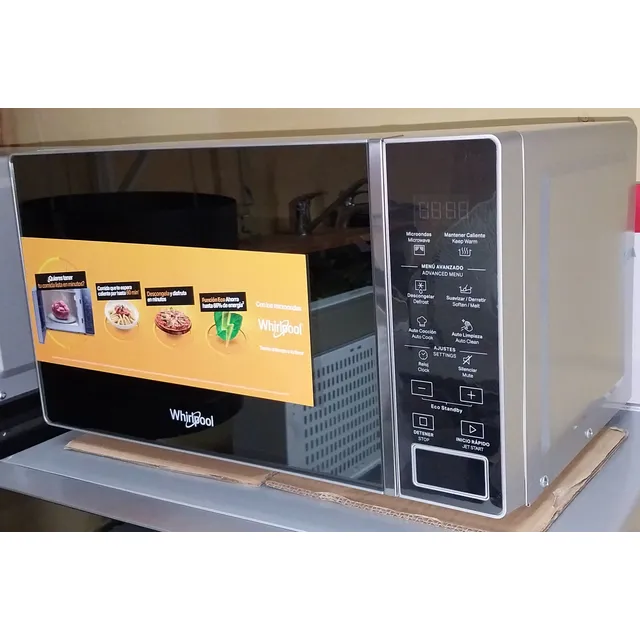 Microondas Whirlpool 30lts Silver/espejo 25fc M:wm1811d.