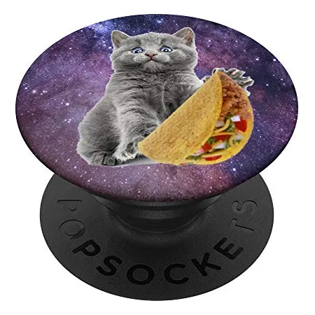Taco Space Cat Kitten Pop Socket Popsockets Popgrip: 4t4ps