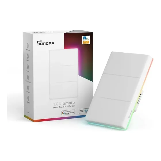 Interruptor Touch Inteligente Sonoff Tx Ultimate 3 Botones