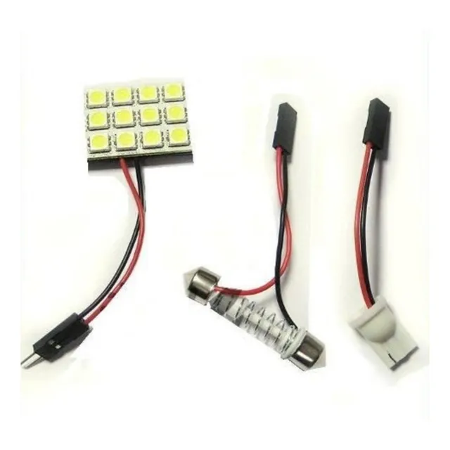 Luz De Techo 12 Leds Led Para Todo Tipo De Carros !!