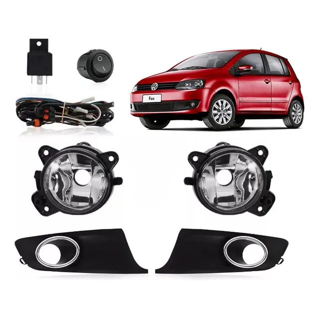 Kit Farol Milha Spacefox 2010 2011 2012 2013 Moldura Cromada