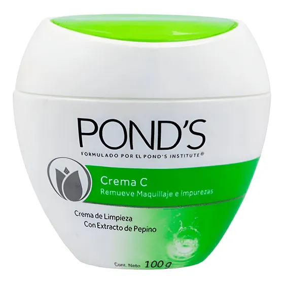 Crema Pond´s C De Limpieza Con Extracto De Pepino X 100 Gr T