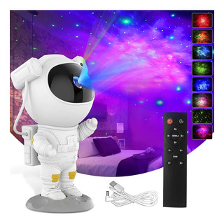 Lampara Astronauta Proyector Galaxia Estrellas Led Rgb Noche Lampara Astronauta Proyector Galaxia Estrellas Led Rgb Noche