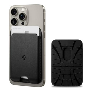 Billetera Spigen Magnetica Para iPhone 15 14 13 12 Negro Billetera Spigen Magnetica Para iPhone 15 14 13 12 Negro