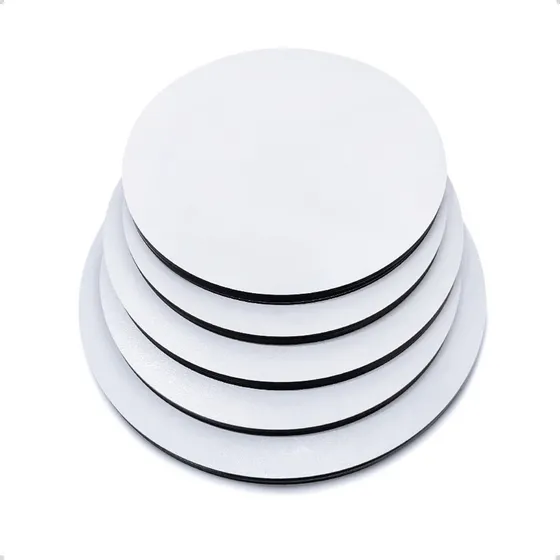 Kit C/ 10 Cake Board 25 Cm Para Bolo Mdf 3mm Branco Atacado