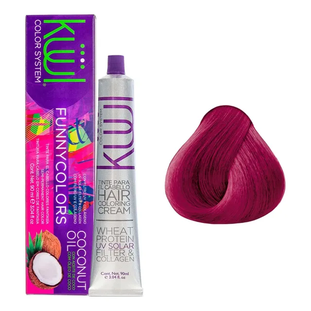 Tntura Kuul Color System Funny Colors Rojo Rosado 90ml