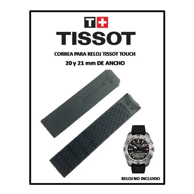 Correa Tissot T - Touch T013420a Be 21mm Negro O Naranja