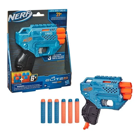 Hasbro E9957 lançador de dardos Nerf Elite 2.0 Trio Td-3