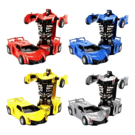 Auto Transformers Robot De Impulso Carro Juguete Camión