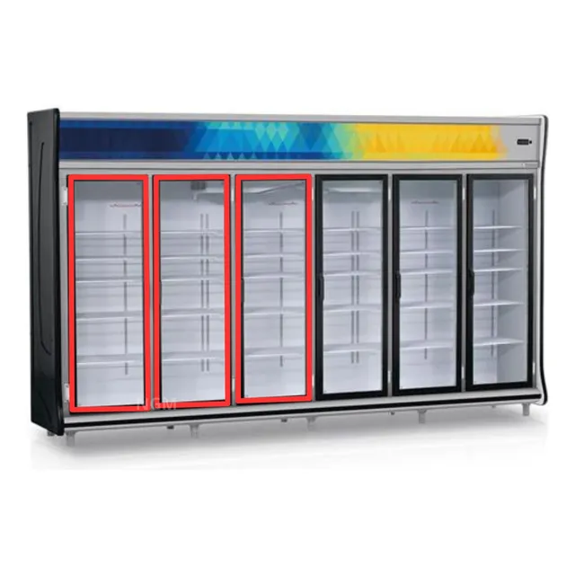 Kit 3 Borrachas Compatível Freezer Alaska Expositor 59x141