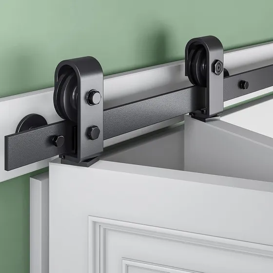 Kit Herraje  Puerta Granero Plegable, Smart Riel 1,17 Mts