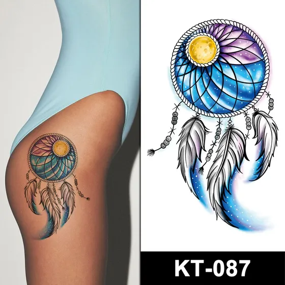 Tatuagem Temporária Realista 15x21 Unisex Desenhos Populares